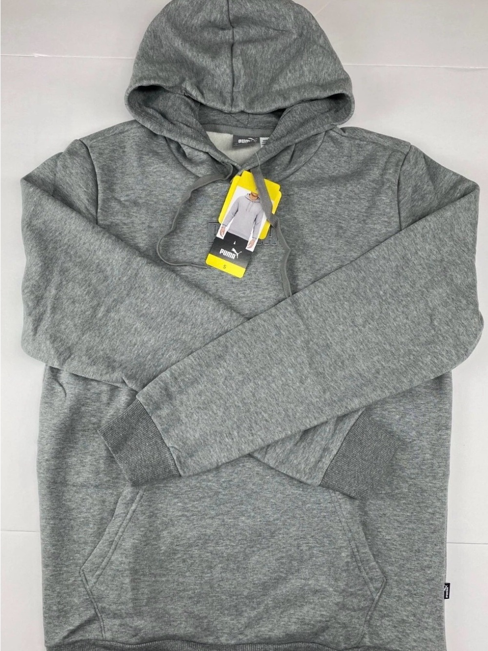 Puma Modern Basics Men's Fleece Lined Pullover Sweatshirt Hoodie Small Gray NWT